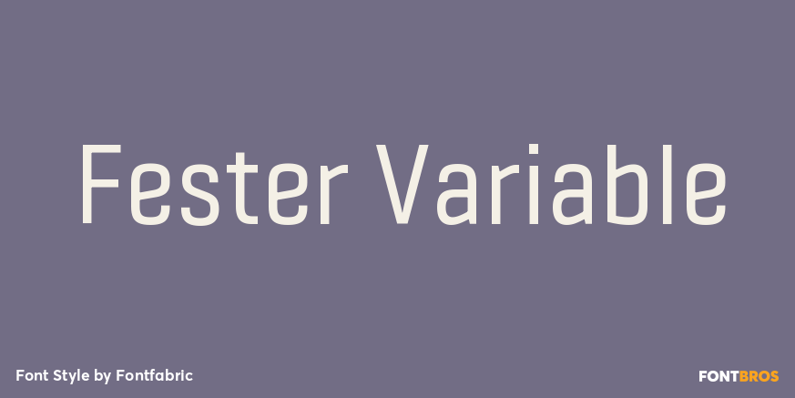 Fester Variable Poster