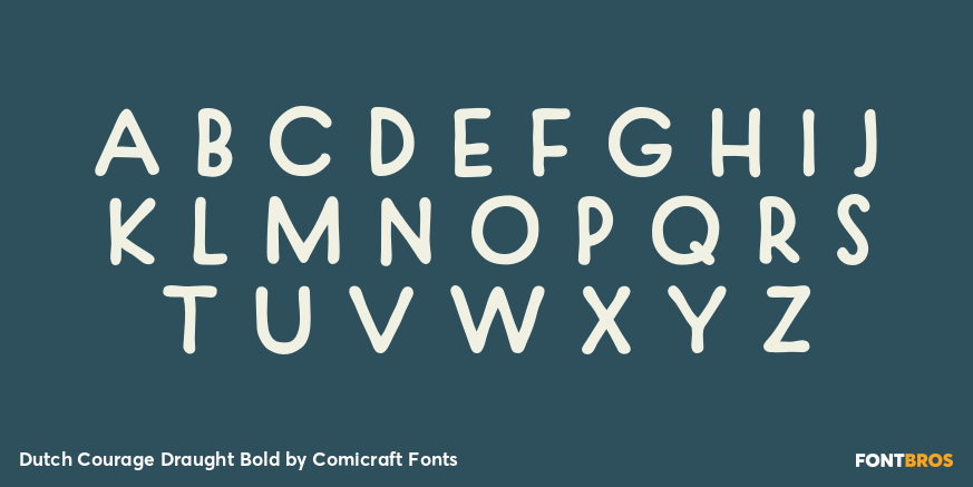 Dutch Courage Draught Bold Font Poster #3