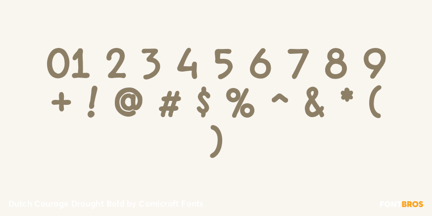 Dutch Courage Draught Bold Font Poster #4