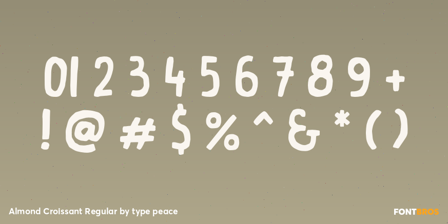 Almond Croissant Regular Font Poster #1
