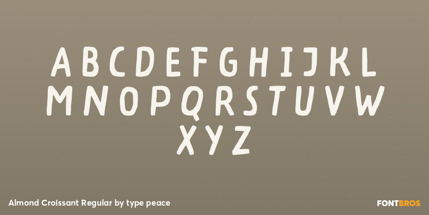 Almond Croissant Regular Font Poster #1