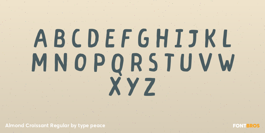 Almond Croissant Regular Font Poster #1