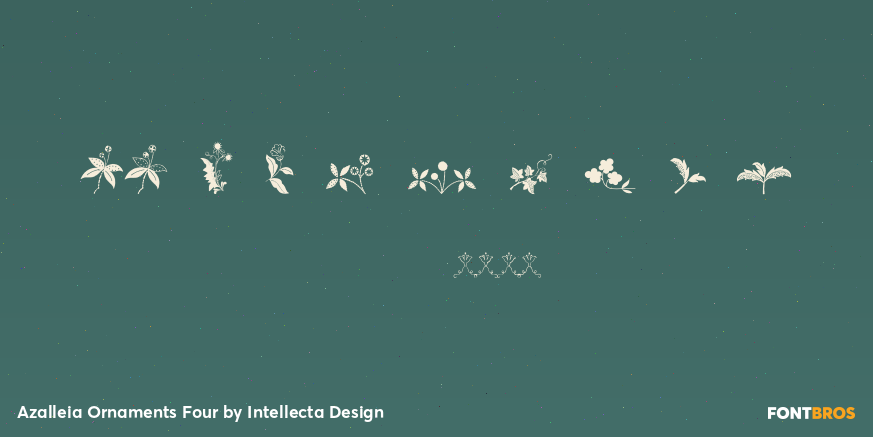 Azalleia Ornaments Four Font Poster #4