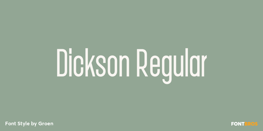 Dickson Regular Font Poster #1