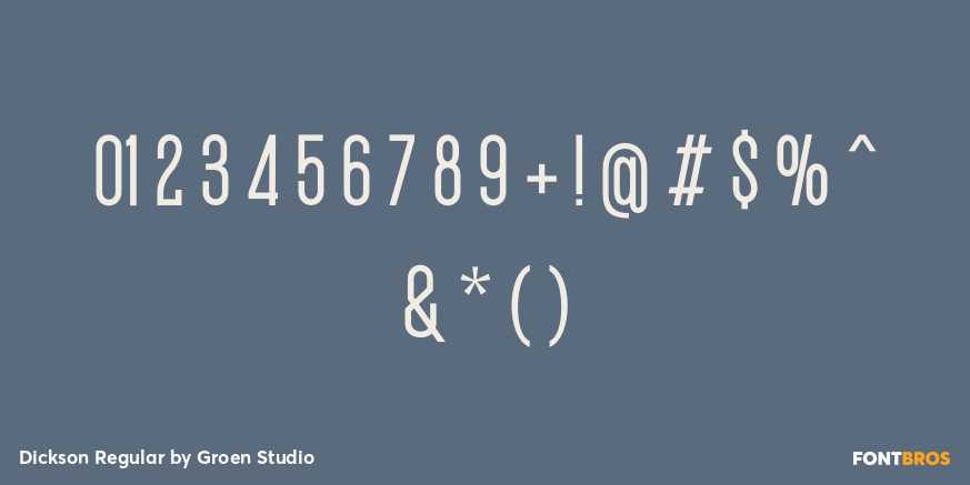 Dickson Regular Font Poster #4
