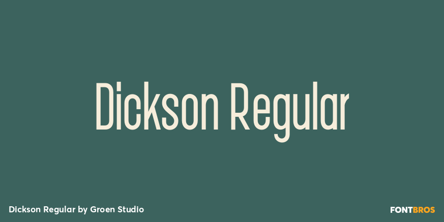 Dickson Regular Font Poster #1