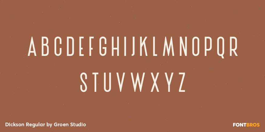 Dickson Regular Font Poster #2