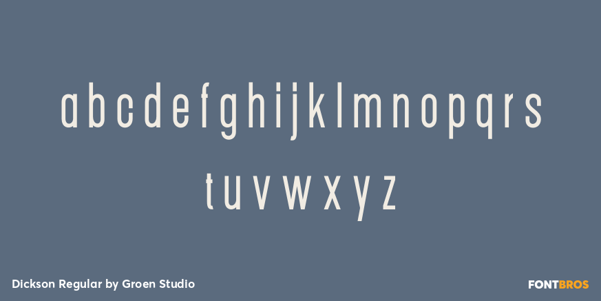 Dickson Regular Font Poster #3