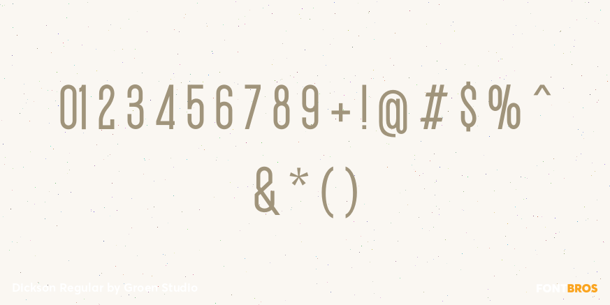 Dickson Regular Font Poster #4
