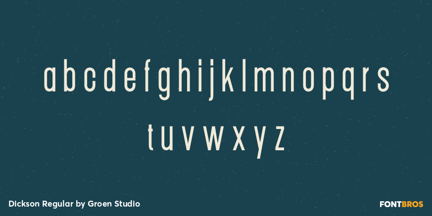 Dickson Regular Font Poster #3