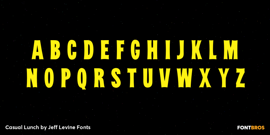 Casual Lunch Font Poster #3