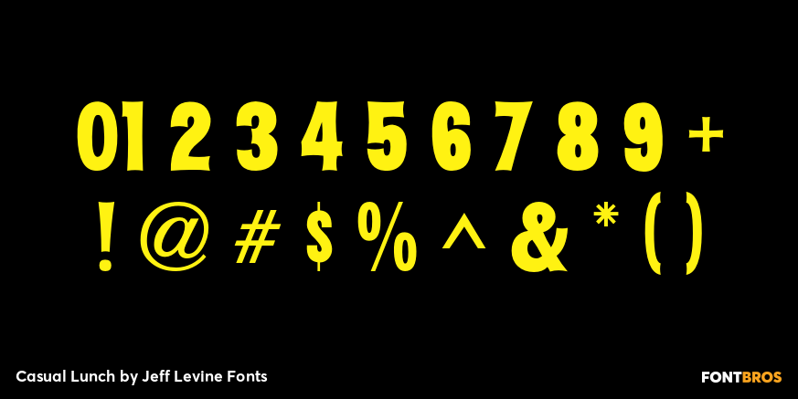 Casual Lunch Font Poster #4