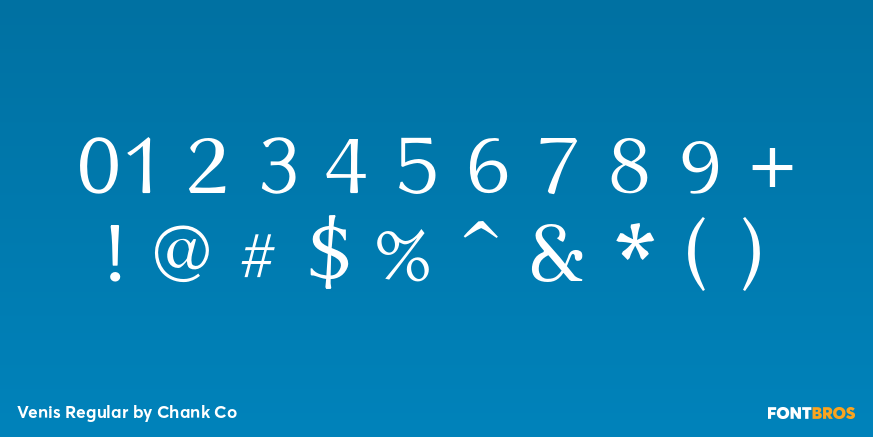 Venis Regular Font Poster #4