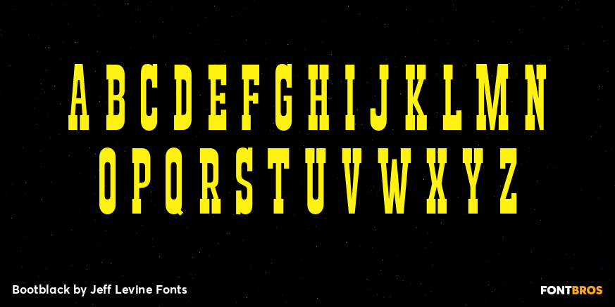 Bootblack Font Poster #2