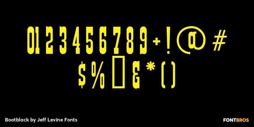 Bootblack Font Poster #4