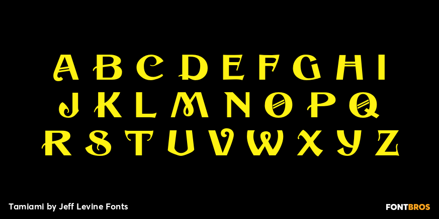 Tamiami Font Poster #2