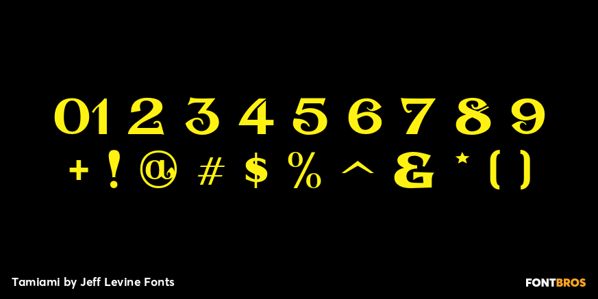 Tamiami Font Poster #4