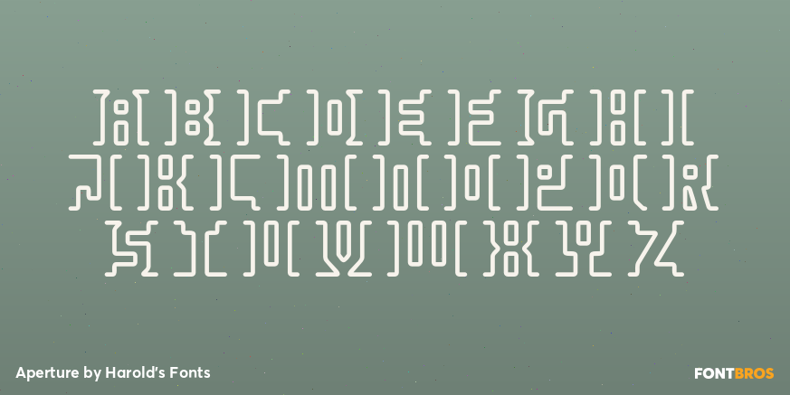Aperture Font Poster #2