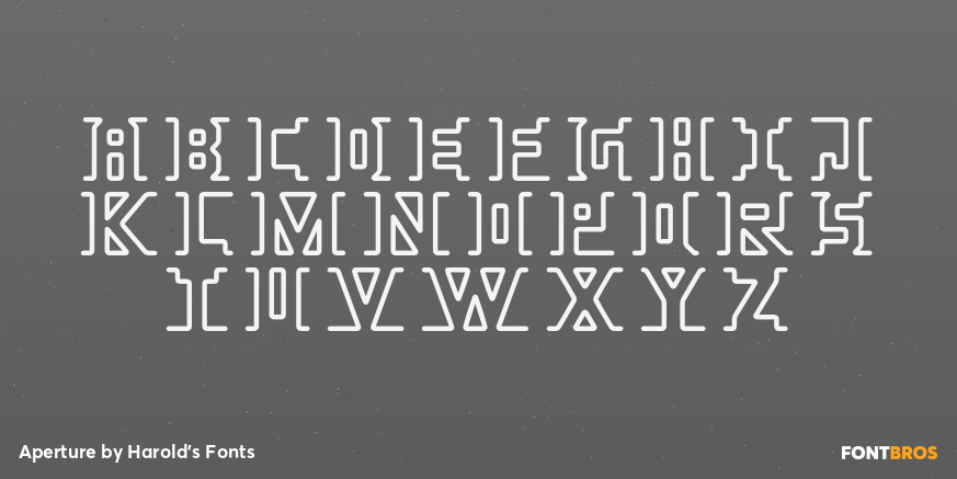 Aperture Font Poster #1
