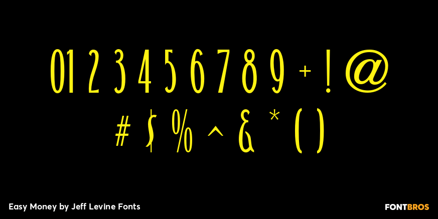 Easy Money Font Poster #1