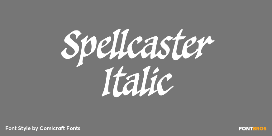 Spellcaster Italic Poster