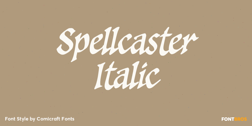 Spellcaster Italic Poster