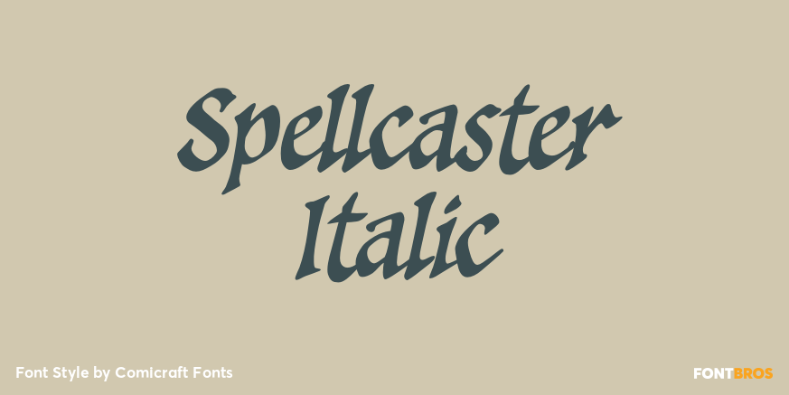 Spellcaster Italic Poster