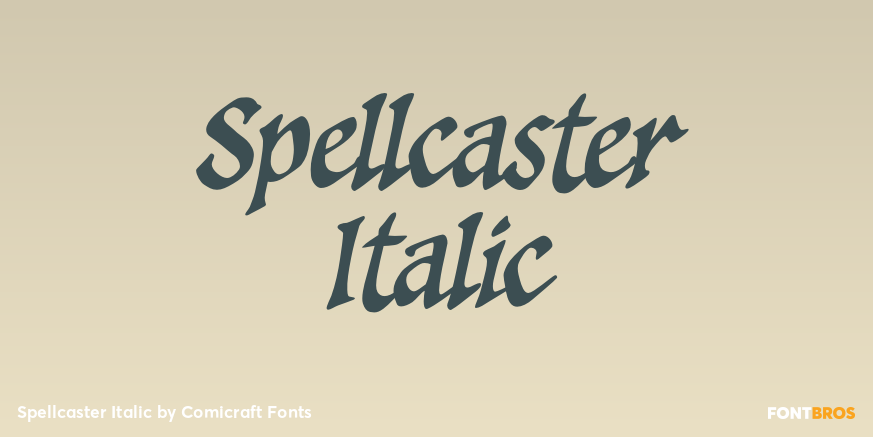 Spellcaster Italic Poster