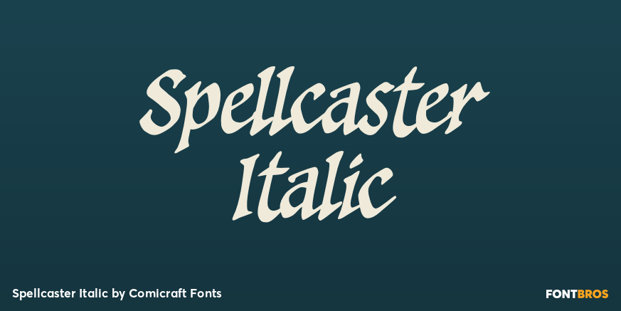 Spellcaster Italic Poster