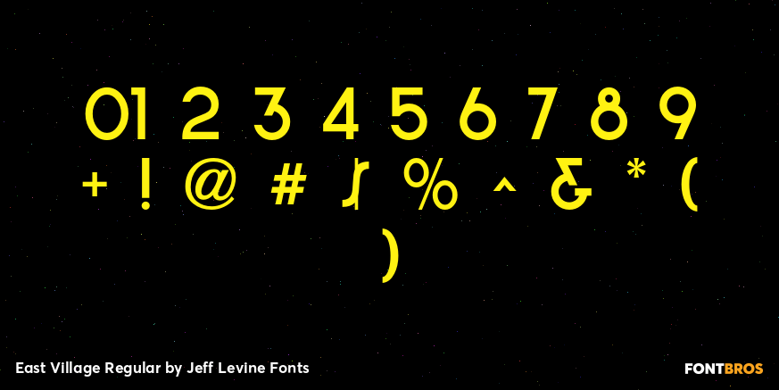 East Village Regular Font Poster #4