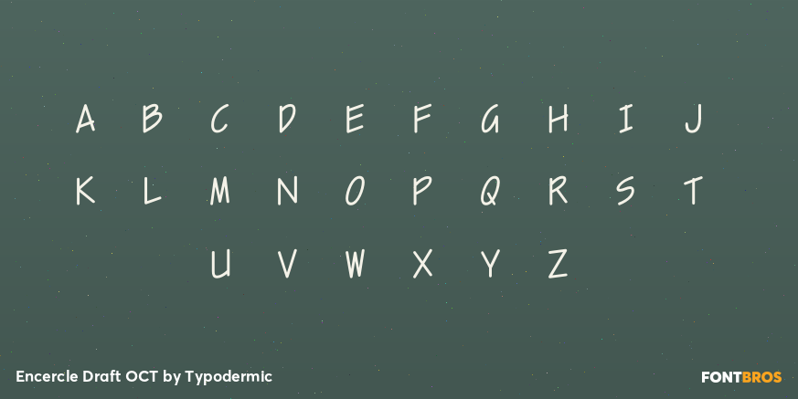 Encercle Draft OCT Font Poster #1