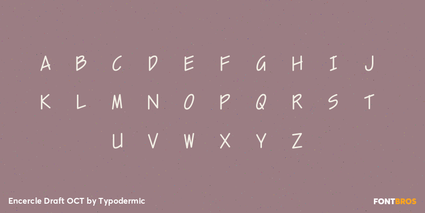 Encercle Draft OCT Font Poster #1