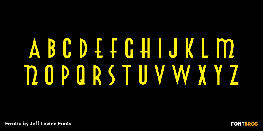 Erratic Font Poster #2