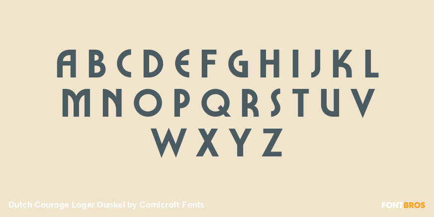 Dutch Courage Lager Dunkel Font Poster #2