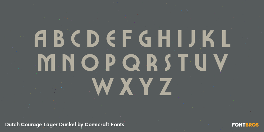 Dutch Courage Lager Dunkel Font Poster #3