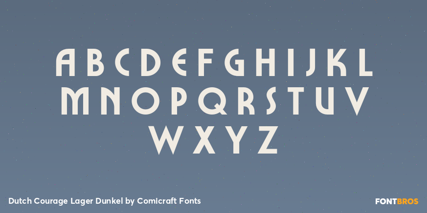 Dutch Courage Lager Dunkel Font Poster #1