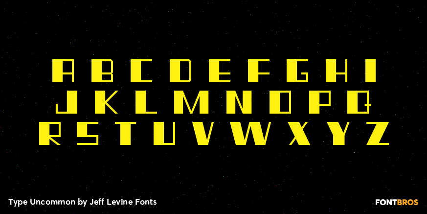 Type Uncommon Font Poster #1