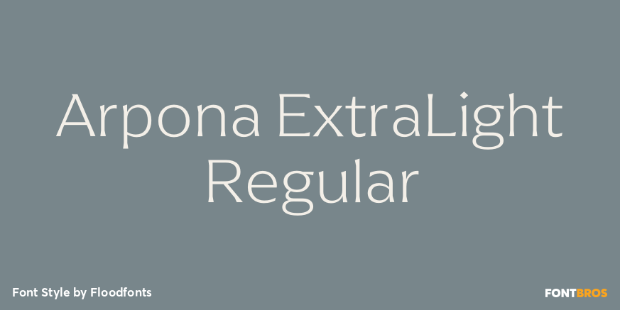 Arpona ExtraLight Regular Poster