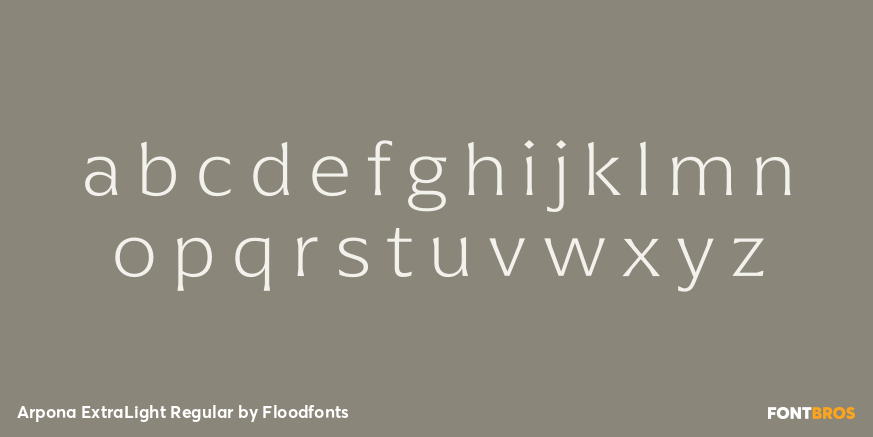 Arpona ExtraLight Regular Font Poster #3