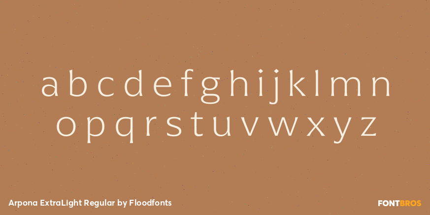 Arpona ExtraLight Regular Font Poster #1