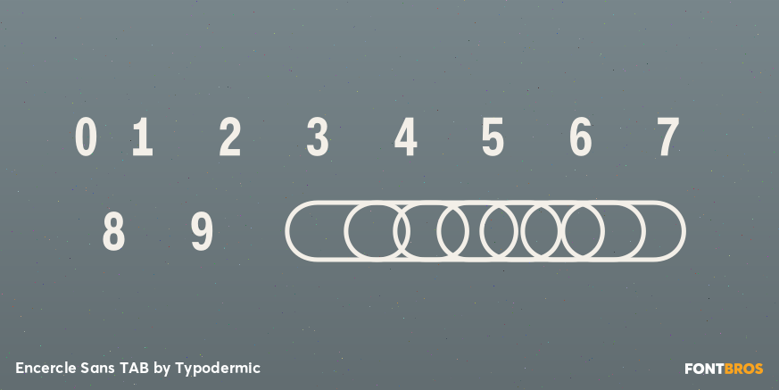 Encercle Sans TAB Font Poster #1