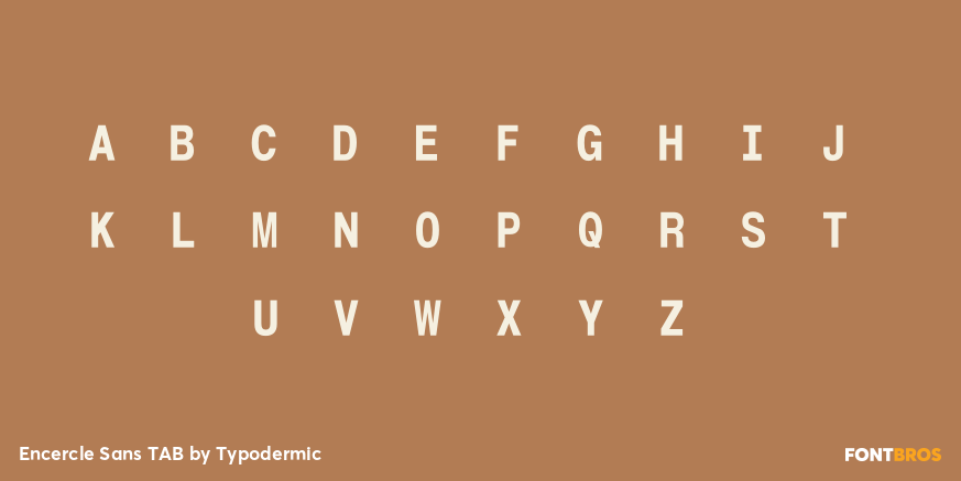 Encercle Sans TAB Font Poster #3