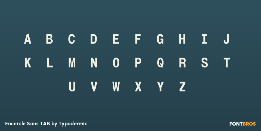 Encercle Sans TAB Font Poster #1