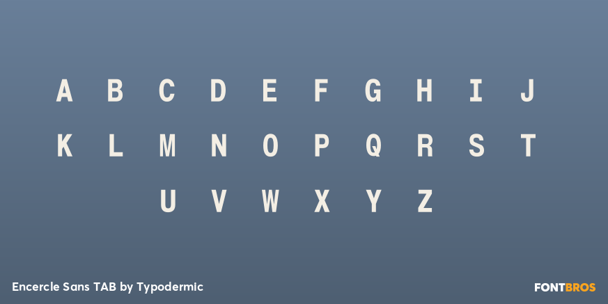 Encercle Sans TAB Font Poster #1