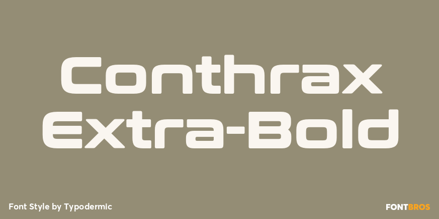 Conthrax Extra-Bold Poster