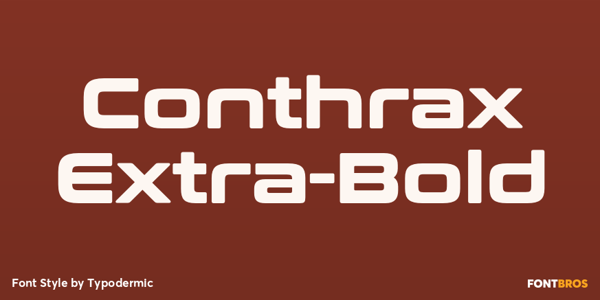 Conthrax Extra-Bold Poster