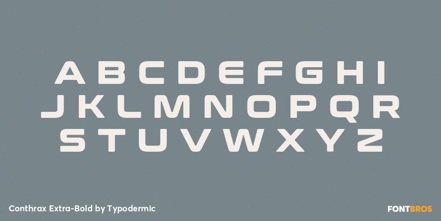 Conthrax Extra-Bold Font Poster #2