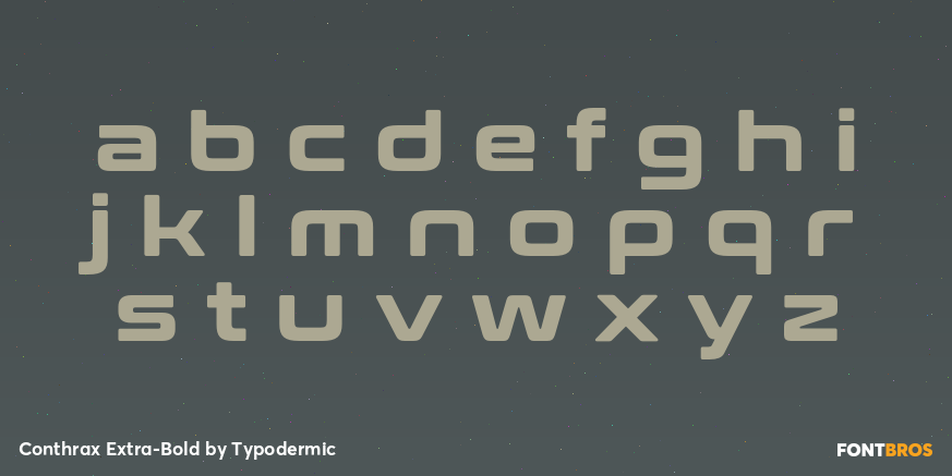 Conthrax Extra-Bold Font Poster #3