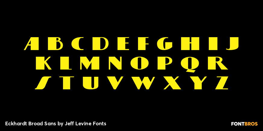 Eckhardt Broad Sans Font Poster #2
