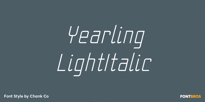 Yearling LightItalic Poster